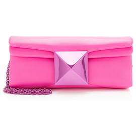 Clutch Valentino de piel de cordero con un clavo - Valentino Garavani