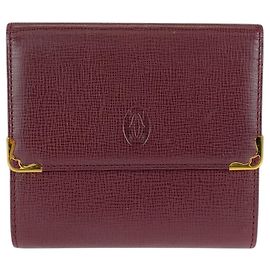 Portafoglio compatto in pelle Cartier Vintage Must Line