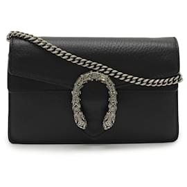 Borsa Mini Dionysus in Pelle Nera Gucci