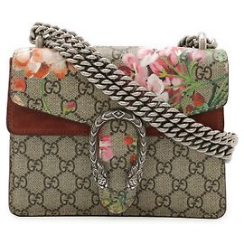 Borsa a Spalla 2 in 1 Gucci Dionysus GG Blooms in Tela Rivestita