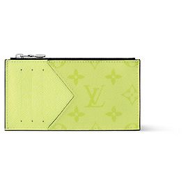 Louis Vuitton Portacarte LV Coin taigarama giallo