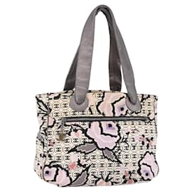 Tote en toile florale vintage Chanel