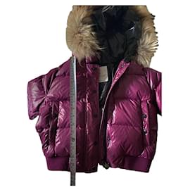Moncler Steppjacke mit Kapuze Prune