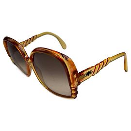 Gafas de sol vintage Dior de gran tamaño naranjas