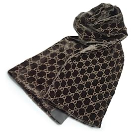 Sciarpa in velluto di seta GG vintage - Gucci