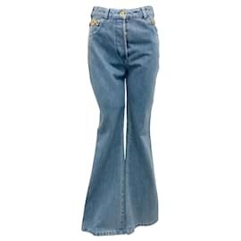 Jeans de corte acampanado de algodón azul claro Patou - Autre Marque