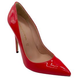 Autre Marque Pumps in pelle verniciata rossa Identita