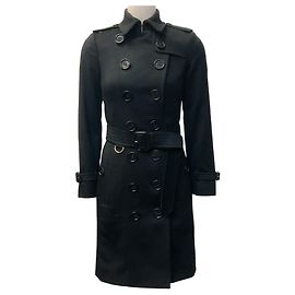 Trench Coat Sandringham in Cashmere Nero Burberry