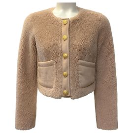 Autre Marque Chaqueta corta de pelaje sintético Honey de Love Shack Fancy