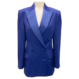 Majorelle Blaue Wolljacke von Lanvin
