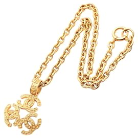 Collana Pendente Triple CC Placcata Oro Chanel