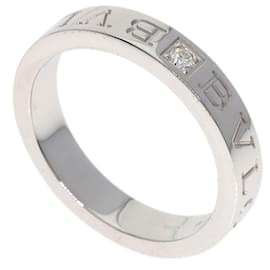 Bvlgari Double Logo 1P Diamantring aus 18K Weißgold - Bulgari