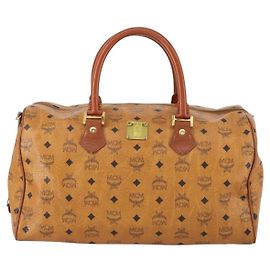 Borsa da viaggio MCM Vicetos logogramma boston 40