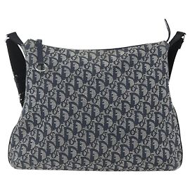 Borsa a Spalla Trotter Vintage Christian Dior in Tela Media