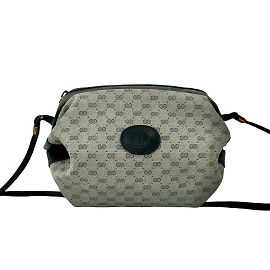 Borsa a spalla mini in pelle con motivo logo GG Old Micro di Gucci