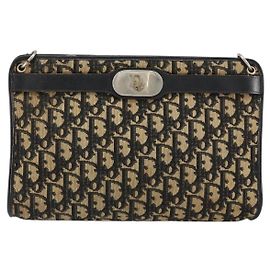 Borsa a Spalla Trotter Vintage Christian Dior in Tela Media