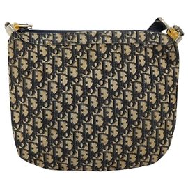 Borsa a Spalla Trotter Vintage Christian Dior in Tela Media