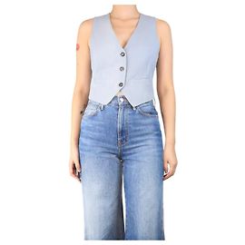 Brunello Cucinelli Chaleco gris ajustado - talla UK 8