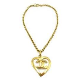 Collana Pendente Cuore CC in Metallo Chanel