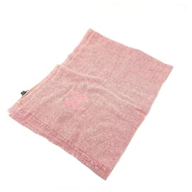 Xale de lã rosa Chanel