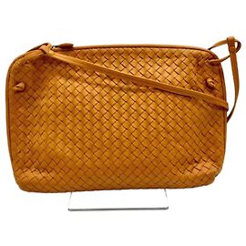 Borsa a spalla in pelle marrone Intrecciato di Bottega Veneta