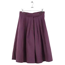 Burberry Falda de lino violeta