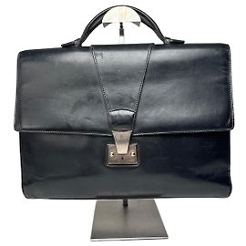 Borsa in pelle vintage Cartier nera