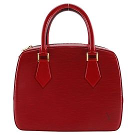 Borsa Louis Vuitton Sablon in pelle Epi rossa