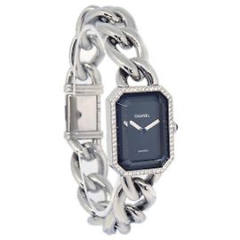 Chanel Premiere Chain Quartz Stainless Steel with Diamond Bezel 20