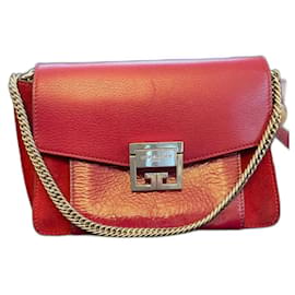 Bolso de mano Givenchy GV3 de piel color burdeos