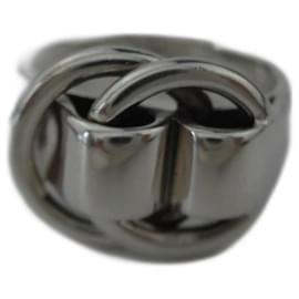 Hermès Paris NOEUD COULANT Ring aus Sterlingsilber 925