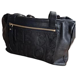 Borsa See by Chloé in pelle di agnello nera
