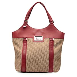 Borsa tote street chic in tela Trotter Diorissimo marrone di Dior
