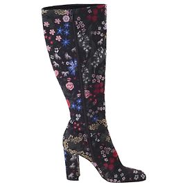 Botas altas de jacquard floral Valentino Garavani – años 10