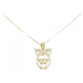Autre Marque Collana Owl in Diamanti Au750