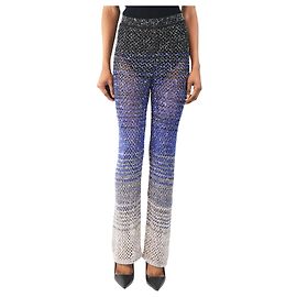 Missoni Pantaloni in paillettes blu - taglia UK 8
