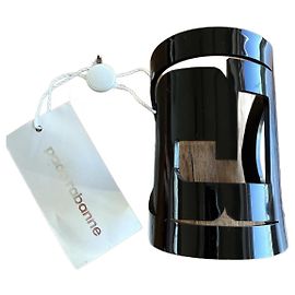 Bracciale a manica Paco Rabanne in acetato nero