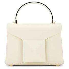 Sac Tote Valentino Garavani Rockstud Mini en cuir crème