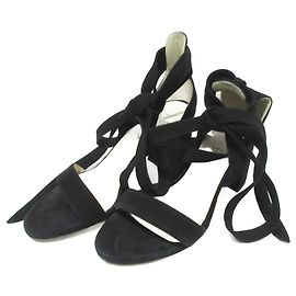 Autre Marque Sandali con tacco chunky in suede con lacci FOXEY