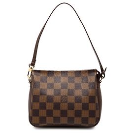 Trousse Pochette Damier Ebene Braun Louis Vuitton