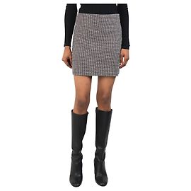 Theory Mini saia de lã com estampa pied-de-poule - tamanho UK 2