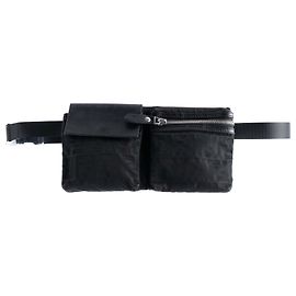 Fendi Schwarze Zucca Canvas Gürteltasche mit doppeltem Fach