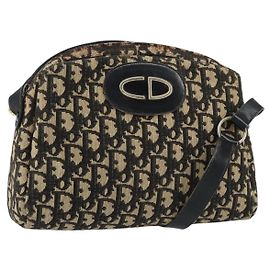 Borsa a spalla vintage CD trotter in tela Christian Dior