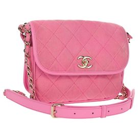 Borsa Messenger Chanel in Denim Trapuntato Piccola