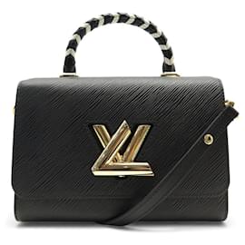 NUOVO BORSO A MANO LOUIS VUITTON TWIST PELLE EPI NERA EDIZIONE LIMITATA MANICO INTRECCIATO