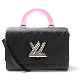 NEUE LOUIS VUITTON TWIST ED LIMITIERTE PLEXI HANDTASCHE EPI LEDER SCHWARZ