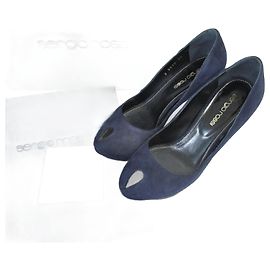 Autre Marque Sergio Rossi Suede Platform Pumps