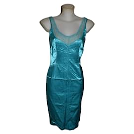 Vestido turquesa D&G de algodón talla 40