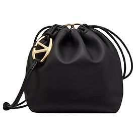 Valentino Garavani VLogo Pouf Bucket Leather Medium