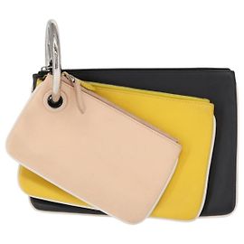 Set di Pochette Triplette in Pelle di Vitello Fendi